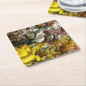 Künstlerpalette #1 rechteckiger pappuntersetzer (angewinkelt)