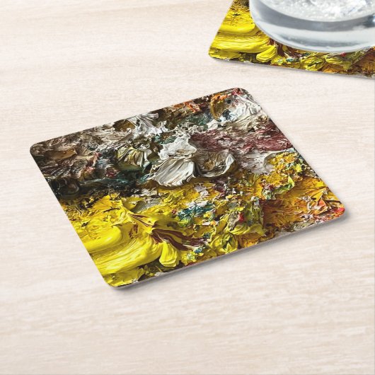 Künstlerpalette #1 rechteckiger pappuntersetzer (angewinkelt)