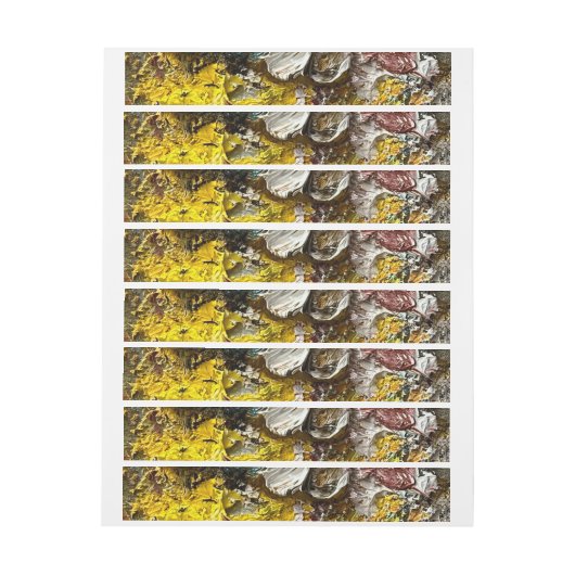 Künstlerpalette #1 Rundum-Adressaufkleber (Bogen)