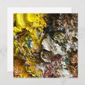 Künstlerpalette #1 save the date (Vorne/Hinten)