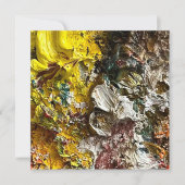 Künstlerpalette #1 save the date (Vorderseite)