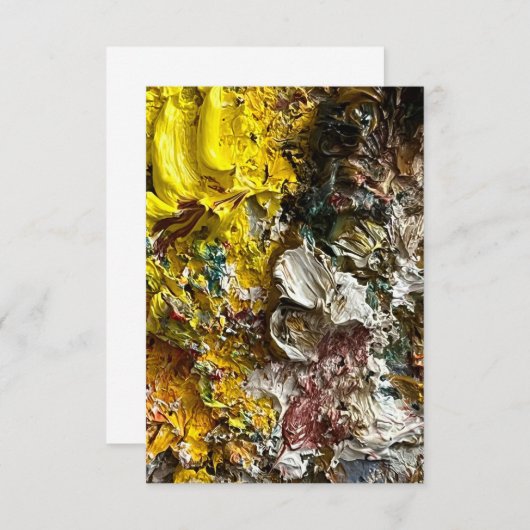 Künstlerpalette #1 save the date (Vorne/Hinten)