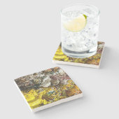 Künstlerpalette #1 steinuntersetzer (Seitenansicht)