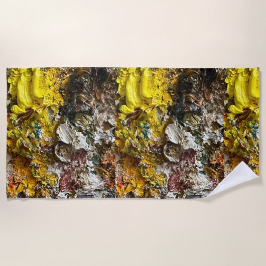 Künstlerpalette #1 strandtuch (Vorderseite)