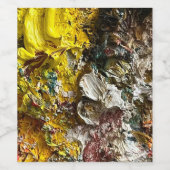 Künstlerpalette #1 weinetikett (Einzelnes Label)