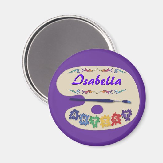 Künstlerpalette Magnet (Vorderseite/Rückseite)