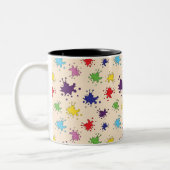 Künstlerpalette mit Spritzern Tasse (Links)