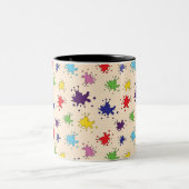 Künstlerpalette mit Spritzern Tasse (Mittel)