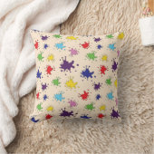 Künstlerpalette Paint Spritzer Kissen zum Mitnehme (Decke)