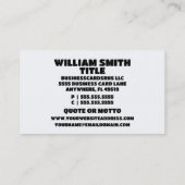 Künstlerpinsel Visitenkarte (Rückseite)