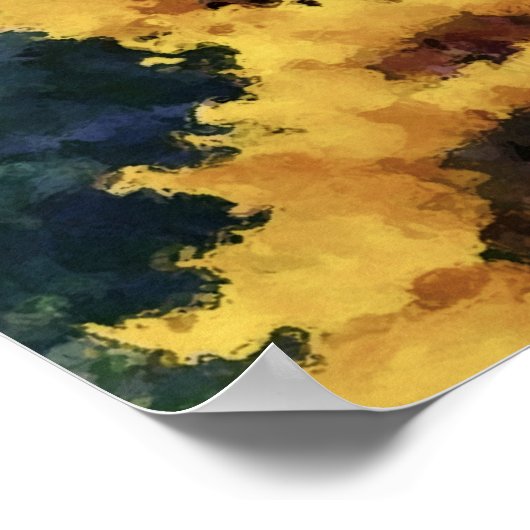 Künstlerplakate für Sonnenblumen Poster (Ecke)