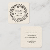 Künstlerplatz für zeitgenössische Kleider Terminkarte (Vorne/Hinten)