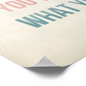 Künstlerposter für Inspiration-Zitat Poster (Ecke)