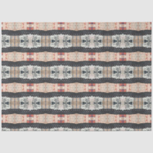 Künstlerrosa Beige Braun Große Abstrakte Geometrie Seidenpapier