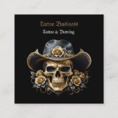 Künstlersalon Tattoo Business Card Quadratische Visitenkarte (Vorderseite)
