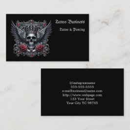 Künstlersalon Tattoo Business Card Visitenkarte