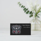 Künstlersalon Tattoo Business Card Visitenkarte (Stehend Vorderseite)