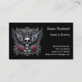 Künstlersalon Tattoo Business Card Visitenkarte (Vorderseite)
