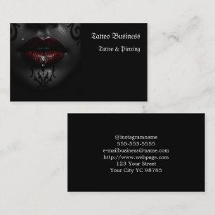 Künstlersalon Tattoo Business Card Visitenkarte