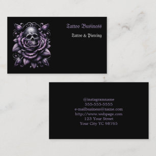 Künstlersalon Tattoo Business Card Visitenkarte