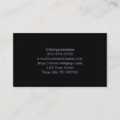 Künstlersalon Tattoo Business Card Visitenkarte (Rückseite)