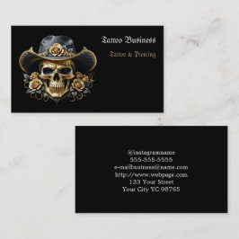 Künstlersalon Tattoo Business Card Visitenkarte