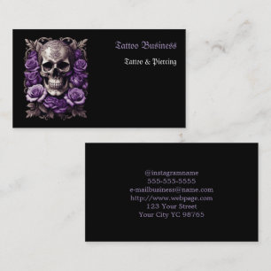 Künstlersalon Tattoo Business Card Visitenkarte
