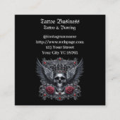 Künstlersalon Tattoo Stellenplan Visitenkarte (Vorderseite)