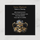 Künstlersalon Tattoo Stellenplan Visitenkarte (Vorderseite)