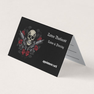 Künstlersalon Tattoo Stellenplan Visitenkarte Visitenkarten