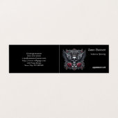 Künstlersalon Tattoo Stellenplan Visitenkarte Visitenkarten (Außenseite Aufgefaltet)