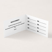 Künstlersalon Tattoo Stellenplan Visitenkarte Visitenkarten (Innenseite)