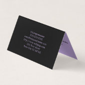 Künstlersalon Tattoo Stellenplan Visitenkarte Visitenkarten (Rückseite)