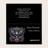 Künstlersalon Tattoo Stellenplan Visitenkarte Visitenkarten (Außenseite Aufgefaltet)