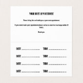 Künstlersalon Tattoo Stellenplan Visitenkarte Visitenkarten (Innenseite Aufgefaltet)