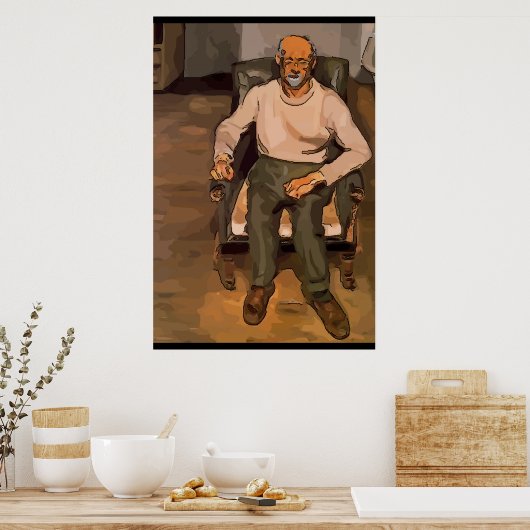 Künstlersitz Poster (Küche)