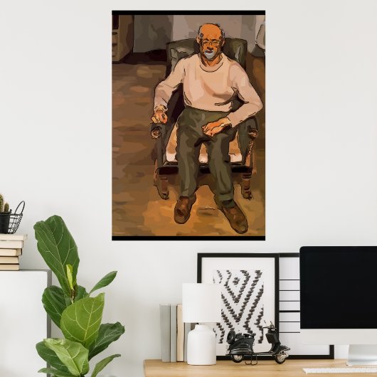 Künstlersitz Poster (Heimbüro)