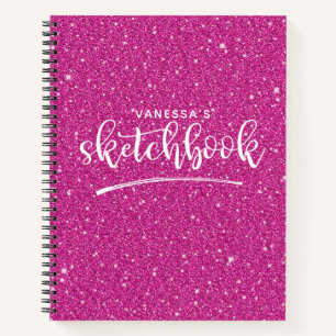 Künstlersketchbook Elegantes Hot Pink Notizblock