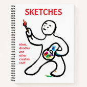 Künstlerskizzenbuch Notizblock (Vorderseite)