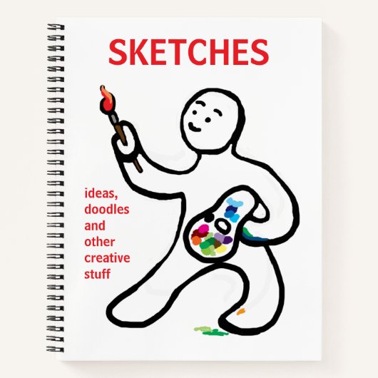 Künstlerskizzenbuch Notizblock (Vorderseite)