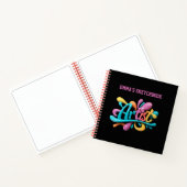 Künstlerskripttypografie, farbenfrohe, stilvolle S Notizblock (Innenseite)