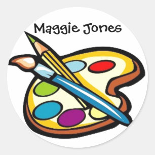 Künstlersticker von SRF Runder Aufkleber