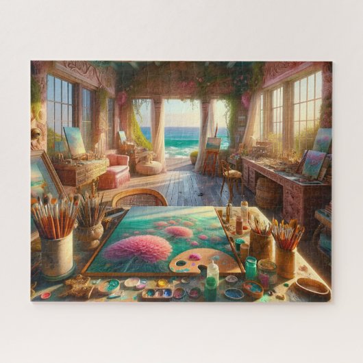Künstlerstudio am Meer Puzzle (Horizontal)