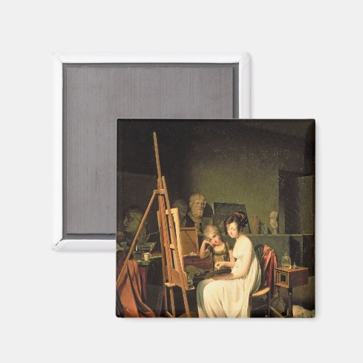 Künstlerstudio Magnet (Vorderseite/Rückseite)