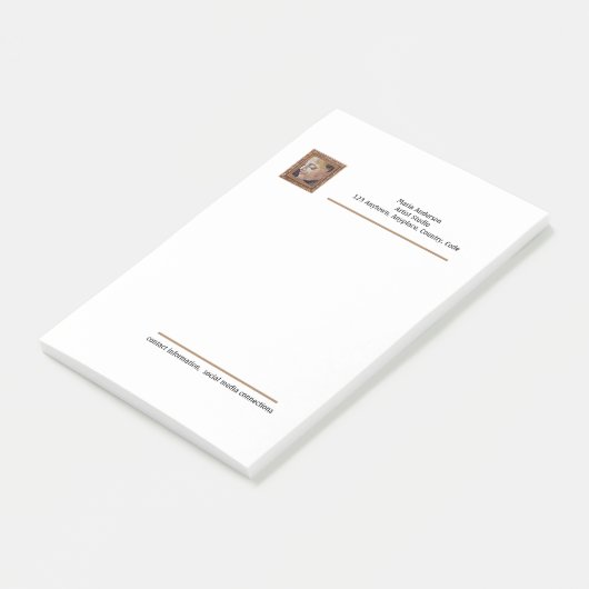 Künstlerstudio Post-it Klebezettel (angewinkelt)