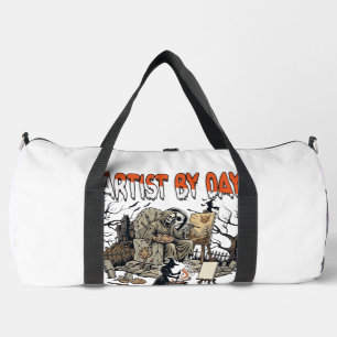 Künstlertag Hexennacht Halloween Skelettmaler Duffle Bag