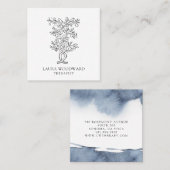 Künstlertherapeut Quadratische Visitenkarte (Vorne/Hinten)