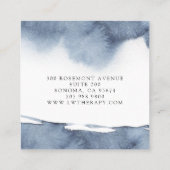 Künstlertherapeut Quadratische Visitenkarte (Rückseite)