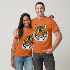 Künstlertiger Tigerprint Wildlife tiger orange T-Shirt