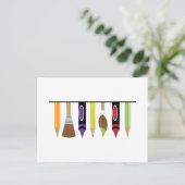 Künstlertools Postkarte (Stehend Vorderseite)